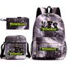 Deformed Zoo Surrounding Primary School Students Schoolbag Trend Starry Sky Backpack Leisure Three-piece Set