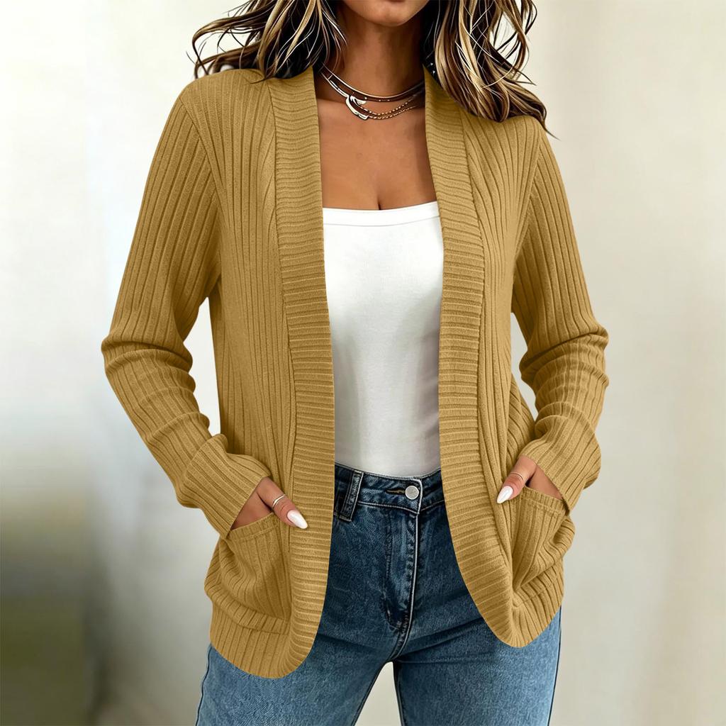 Damen Strickjacke Farbe Leicht für Frühling Sommer Alltag