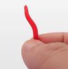 Lifelike Soft Red Worm Earthworm Fishing Lure 35mm Silicone Artificial Bait with Fishy Smell Shrimp Additive for Bass Carp