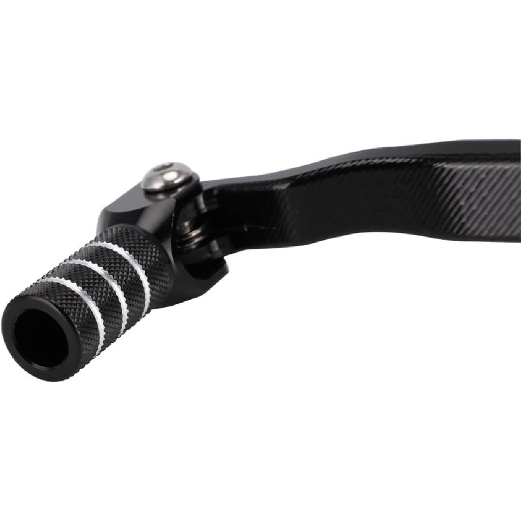 JFG RACING Motorcycle Gear Shifter Shift Lever Folding Tip CNC for KLR 650 KLR650 2021-2023 Black