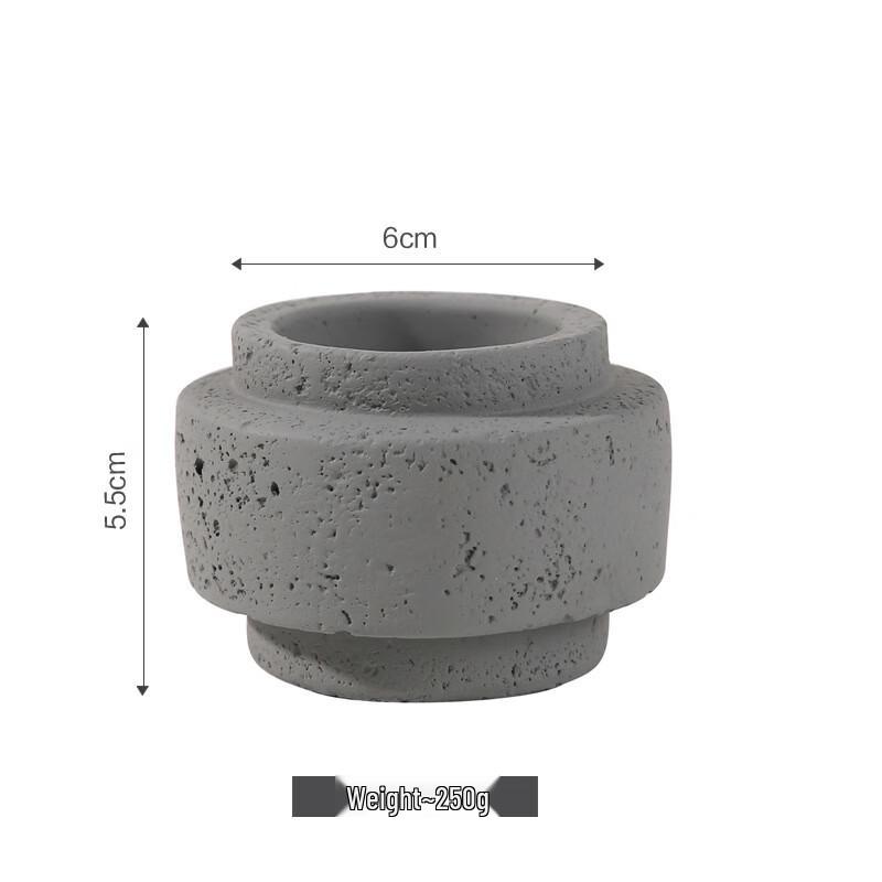 Cement Aromatherapy Candle Holder & Diffuser Container