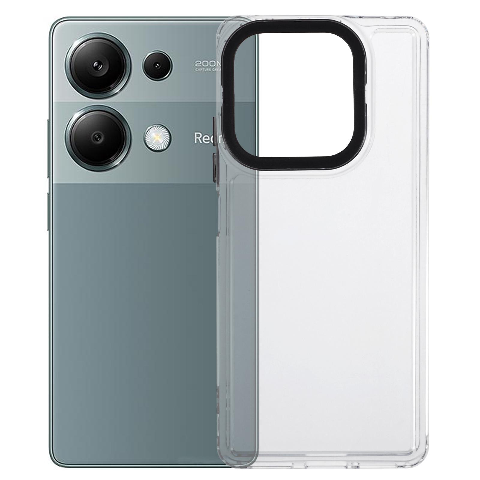 

For Xiaomi Redmi Note 13 Pro 4G/Poco M6 Pro 4G Clear Case PC+TPU Hybrid Phone Cover Transparent