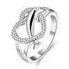 Women's Faux Silver Plated Dolphin Heart Finger Ring Jewelry Charm for Party Prom