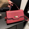 Spring and Summer New Fashion Temperament Messenger Bag Handbag Atmospheric Simple Women's Bag Woven Practical Handbag