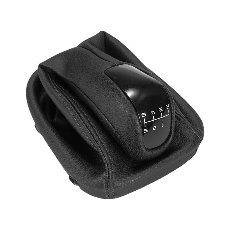 Durable Black Leather Shift Knob Cover for Mercedes Manual Transmission