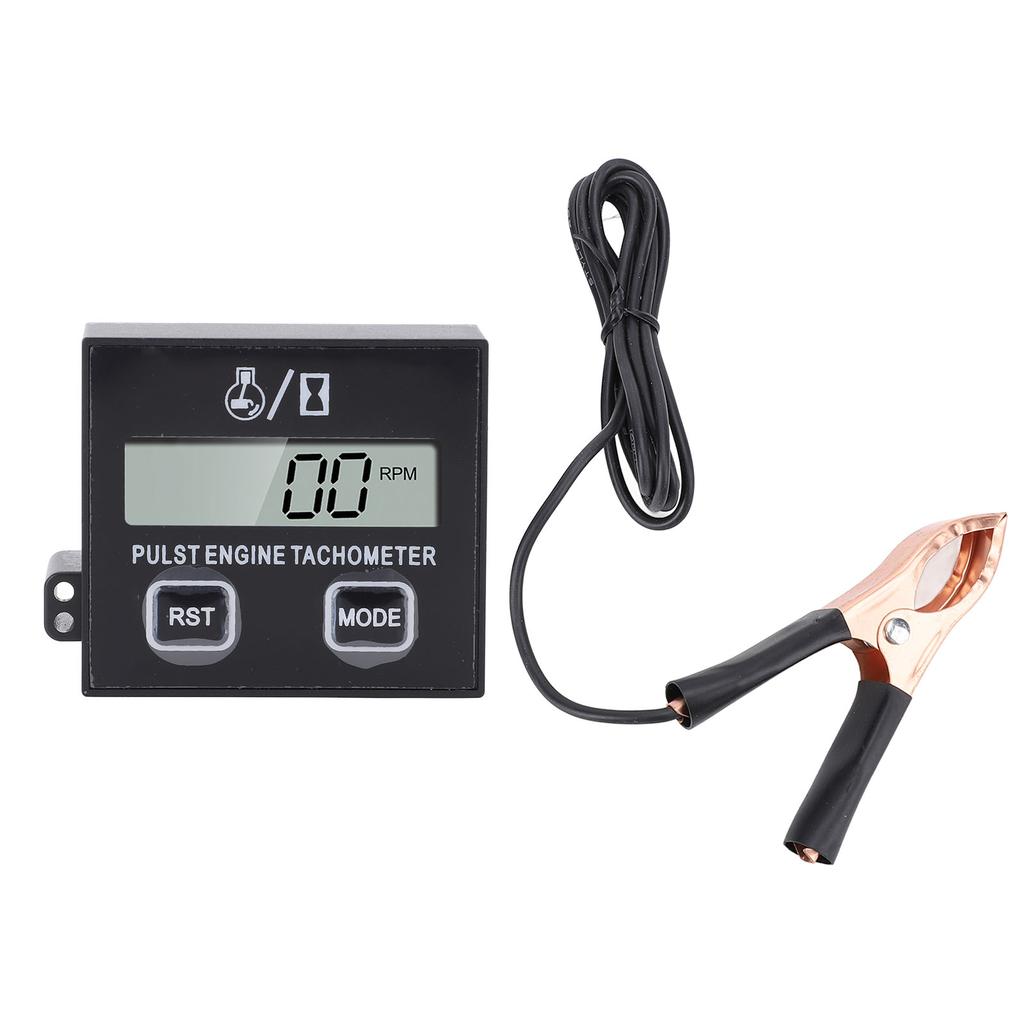 Kleinmotoren-Drehzahlmesser Wasserdicht Digitalanzeige Kettensägen-Drehzahlmesser für Motorrad Golfwagen