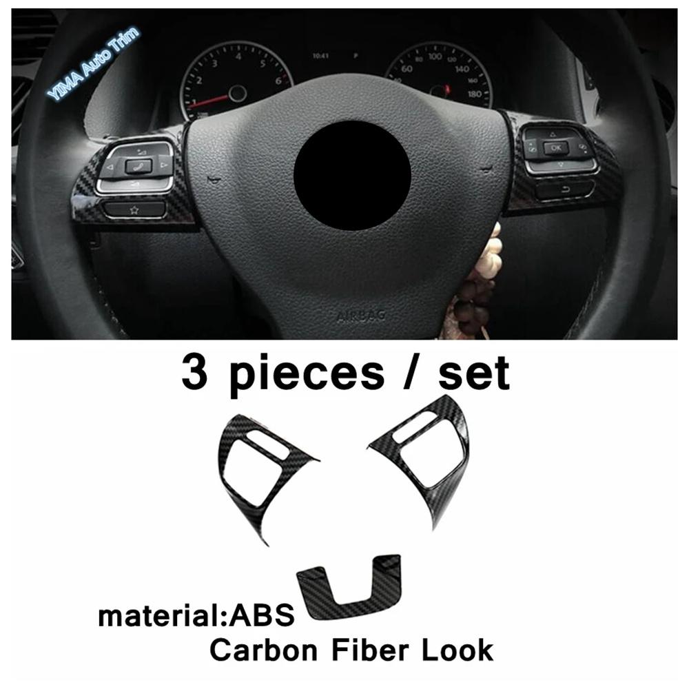 For Volkswagen VW Tiguan MK1 2008 - 2015 Car Steering Wheel / Armrest Handle / Head Lights Panel Cover Trim Interior Accessories