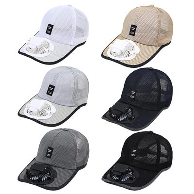 Breathable Baseball Hat with Fan Unisex Adult Sports Hat Outdoor Activity