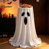 Ghost Fabric Decoration Halloween Candy Bowl, Adjustable Height Large Holder, Trick or Bowl for Party Treat Standing Storage Dish Porch Lawn