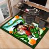 Goku Anime Office Rug Chair Mat, Game Carpet, Suitable for Front Door, Bedroom, Living Room, Desk, Holiday Gift
