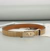 Women's Adjustable Genuine Leather Alligator Pattern Belt