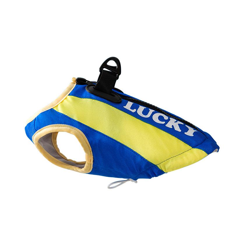 Sports style pet cool clothes cool down in summer and cool down in summer. Two-legged dog vest can pull teddy breathable clothes