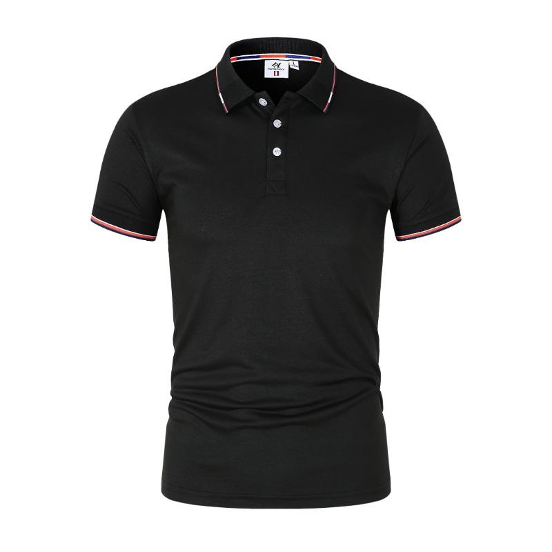 2026 Summer Short-sleeved T-shirt Men's Polo Business Casual Polo Shirt Men's Slim Fashion Men's Polo Cotton High-quality T-shirt Simple Outdoor