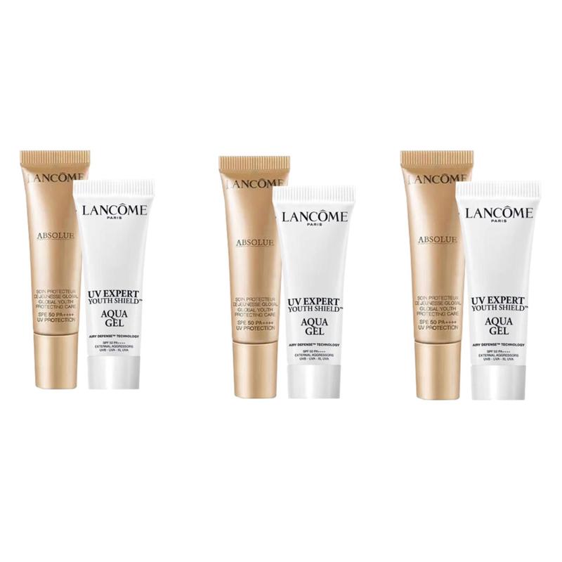 Lancôme Double sun protection experience set, hydrating and UV protection Jingchun sunscreen 10ml*3 + small white tube sunscreen 10ml*3 белый