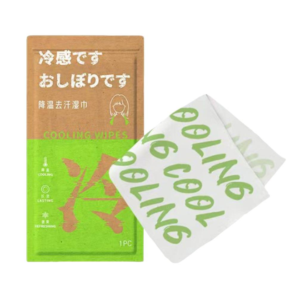 New Non Woven Fabric Cooling Towel Breathable Disposable Sweat Wipes Sunstroke Prevention Quick Drying Ice Wipes Summer