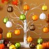 20PCS Festival Hanging Ornament 5Cm Pumpkin Baubles Decoration For Seasonal Celebration Halloween Accessories