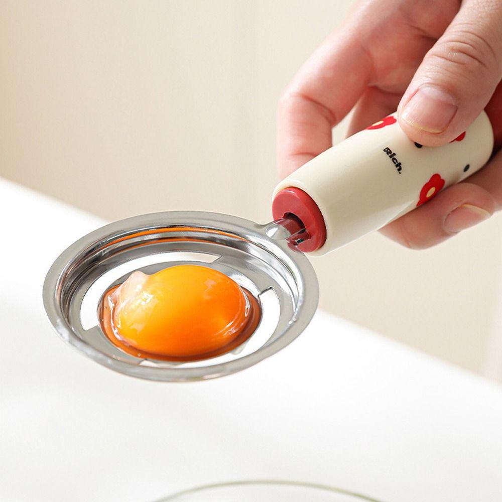 Spoon/Mud Compactor/Egg Separator Egg Beater Assistive Food Tools Filter Spoon