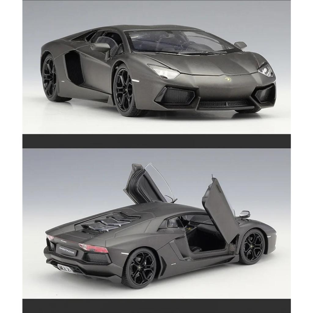 WELLY 1/24 Lamborghini Aventador LP700-4 Alloy Sports Car Model Diecast Metal Racing Car Vehicles Model Simulation Kids Toy Gift