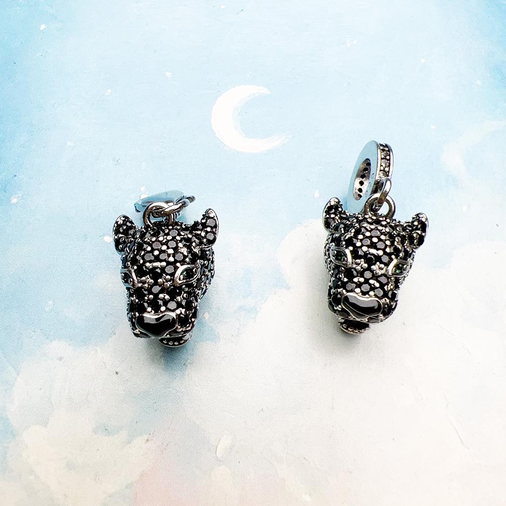 Brand New Black Cat Pendant Bead Component Lucky Charm Bead Component Mystical Predator Perfect Gift Designed For Women Men Summer Copper Metal Punk