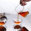 Hand Blown High Borosilicate Glass Tea Set, Tea Sea Square Fair Cup with Handle Tea Dispenser, Household Hospitality Cup
