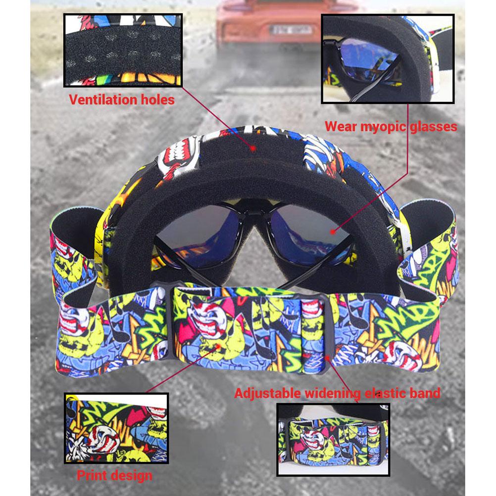 Motocross Brille Motorradbrille Winddichte Schutzbrille für Motorrad Dirtbike