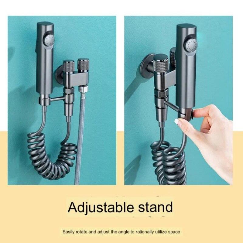 Ruční bidetový rozprašovač Vodní tryska Vysokotlaký bidetový rozprašovač na WC Hygienické čištění pro čištění koupelen Vodní tlakové WC