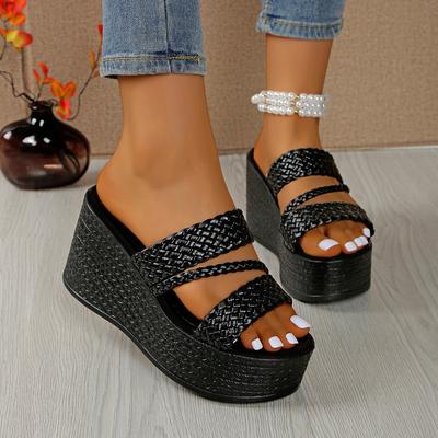 Mode Damen Sandalen 2025 Sommer Neu Outdoor Strand Sandalen Bequeme Keilschuhe für Damen Design Lässige Sandalen Größe 35-43