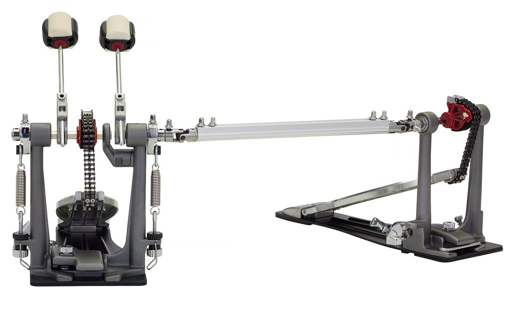 Pearl Double Pedal Eliminator SOLO Red Off-Center Cam Control Quad Beater P-1032R
