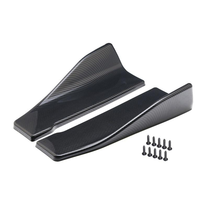 1 Pair Universal Car Rear Bumper Lip Trim Protector 35/48cm Car Side Skirt Cover Car Corner Bumper Guards with Screws