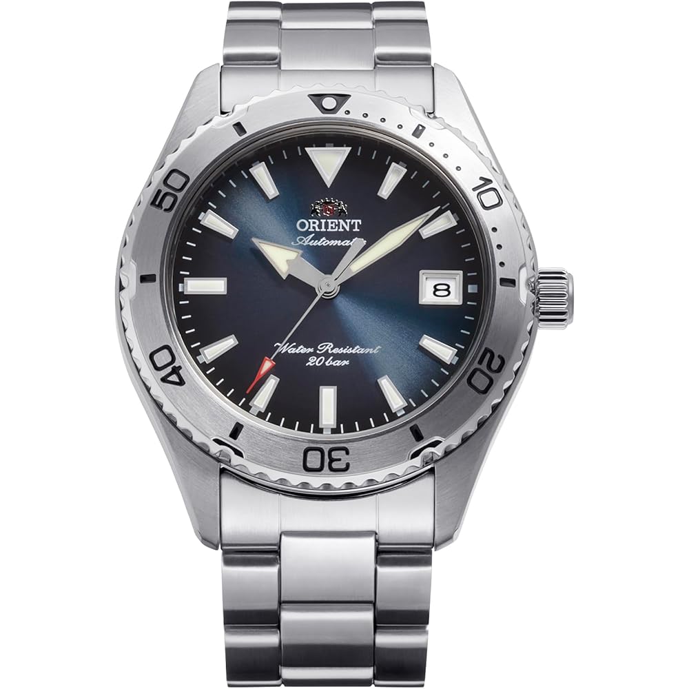 Orient Automatic Diver Watch Orient Mako 40 Mechanical Men's Navy Gradient 200m Water Resistant