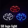 1PC 5D Car Front Grille Trunk Logo LED Light Retrofit for Corolla Reiz PRADO Yaris LANDCRUIS Camry Vios Highlander LVALON SJ5