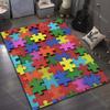1PC Multicolor Puzzle Pieces Art Print Carpet Living Room Bedroom Bedside Sofa Floor Mat Modern Home Decor Area Rug Kids Room