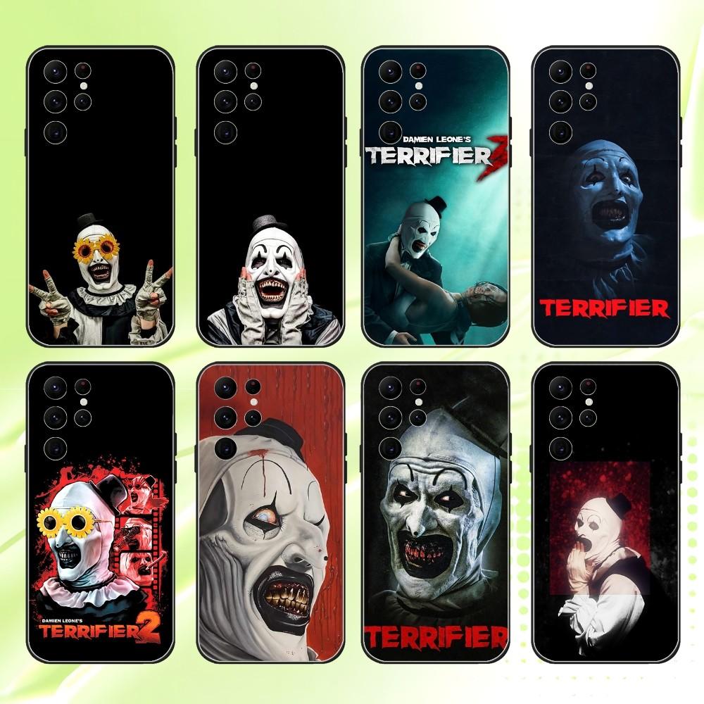 T-TerrifierS Movie Phone Case For Samsung S 25,24,23,22,30,21,10,9,Ultra,Plus,Lite,FE,4,5G Black Soft Case