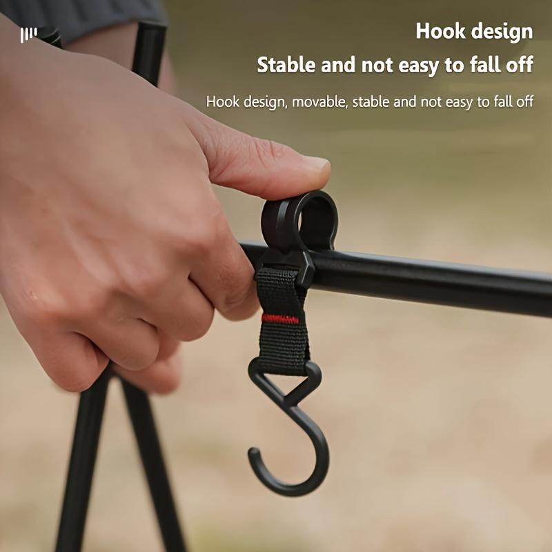 Detachable Storage Hooks For Outdoor Camping Heavy Duty Hanging Organizer Durable Portable Gear Hooks For BackpackTent Universal