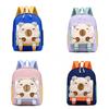 Preschool Backpack With Cartoon Capybara Print And Stressrelief Features For Toddlers And Beginners