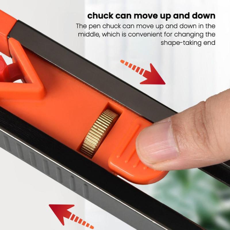 Anreißlineal für die Holzbearbeitung, Konturenlehre mit Verriegelung – Präzises Anreißwerkzeug, Kanten- und Eckmesswerkzeug für die Holzbearbeitung, Profil-Duplikatorwerkzeug