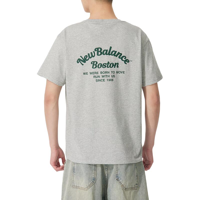 New Balance T-shirt Uomo Grigia SS25 AMT52331-GHM