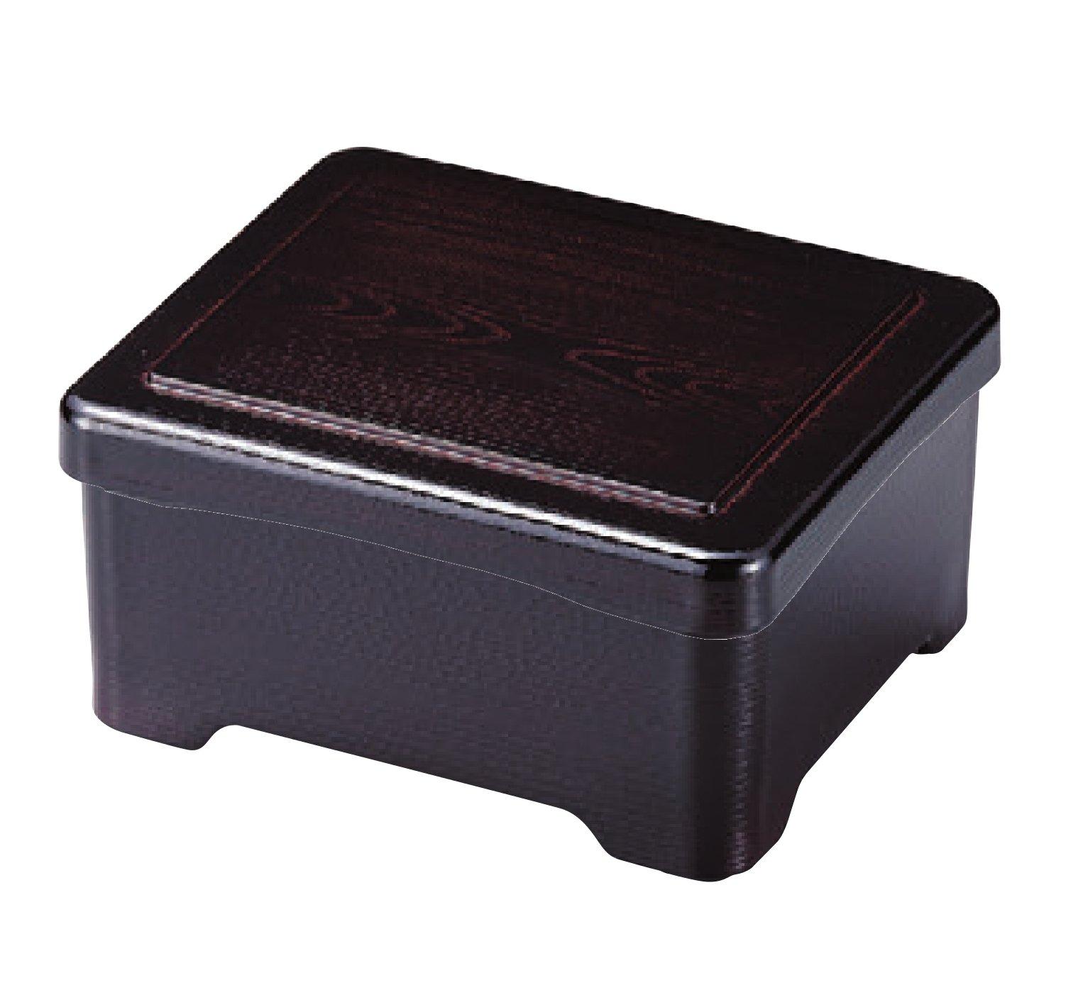 

Wakaizumi Lacquerware Eel Bowl, Shin-Mokume Tame Inner Vermilion Lacquer, Dishwasher Safe, 1 Tier, 1-571-5