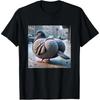 Funny Pigeon Big Butt Pattern Printed Summer Women's T-shirt Short Sleeve Round Neck Top Casual Women's Clothing
