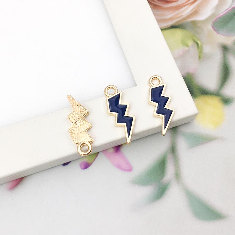 

Handmade Alloy Oil Drip Lightning Cloud Jewelry: Earrings, Necklace, Bracelet, Pendant Accessories