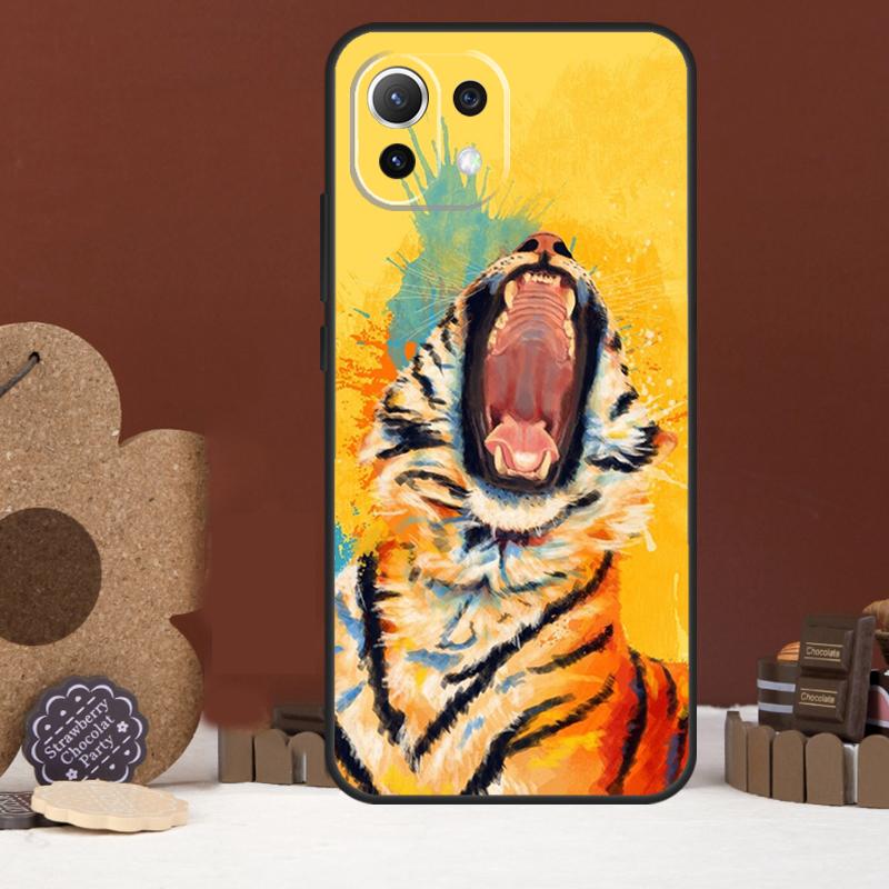 Animal Tiger Art Case For Xiaomi 14 15 Ultra 15T 14T 13T 17 Pro Max POCO X7 Pro X5 X6 F5 F6 F7 F8 Ultra Cover