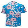 Casual Men's Beach Vacation Style Short Sleeved Shirt 3D Printed Polyester Fiber Summer Trend Beach Regular Style
