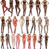 Hot Plus Size Sexy Lingerie Women's Bodystocking Underwear Lace Transparent Erotic Sex Clothes Babydoll Erotic Bodysuit Stretch Open Crotch Tights