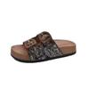 Belt buckle slippers girls summer retro outer wear thick-soled beach slippers trendy comfortable casual breathable sandals
