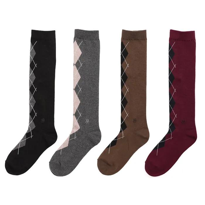 Dynee Argyle Pattern Long Socks_Select 2 Out of 4 Colors