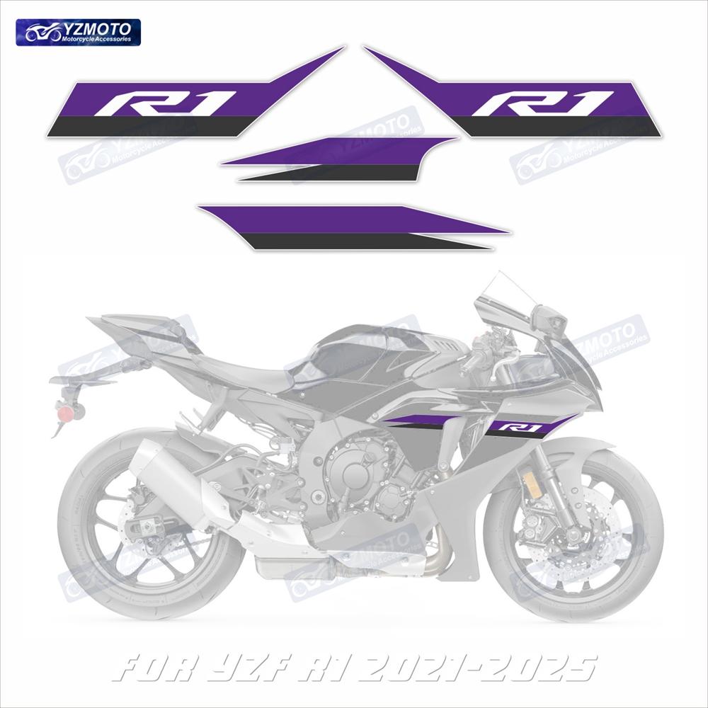 For YZF R1 YZF-R1 2020 2021 2022 2023 2024 Motorcycle Racing Fairing Stickers Reflective Body Decoration Decal Sticker