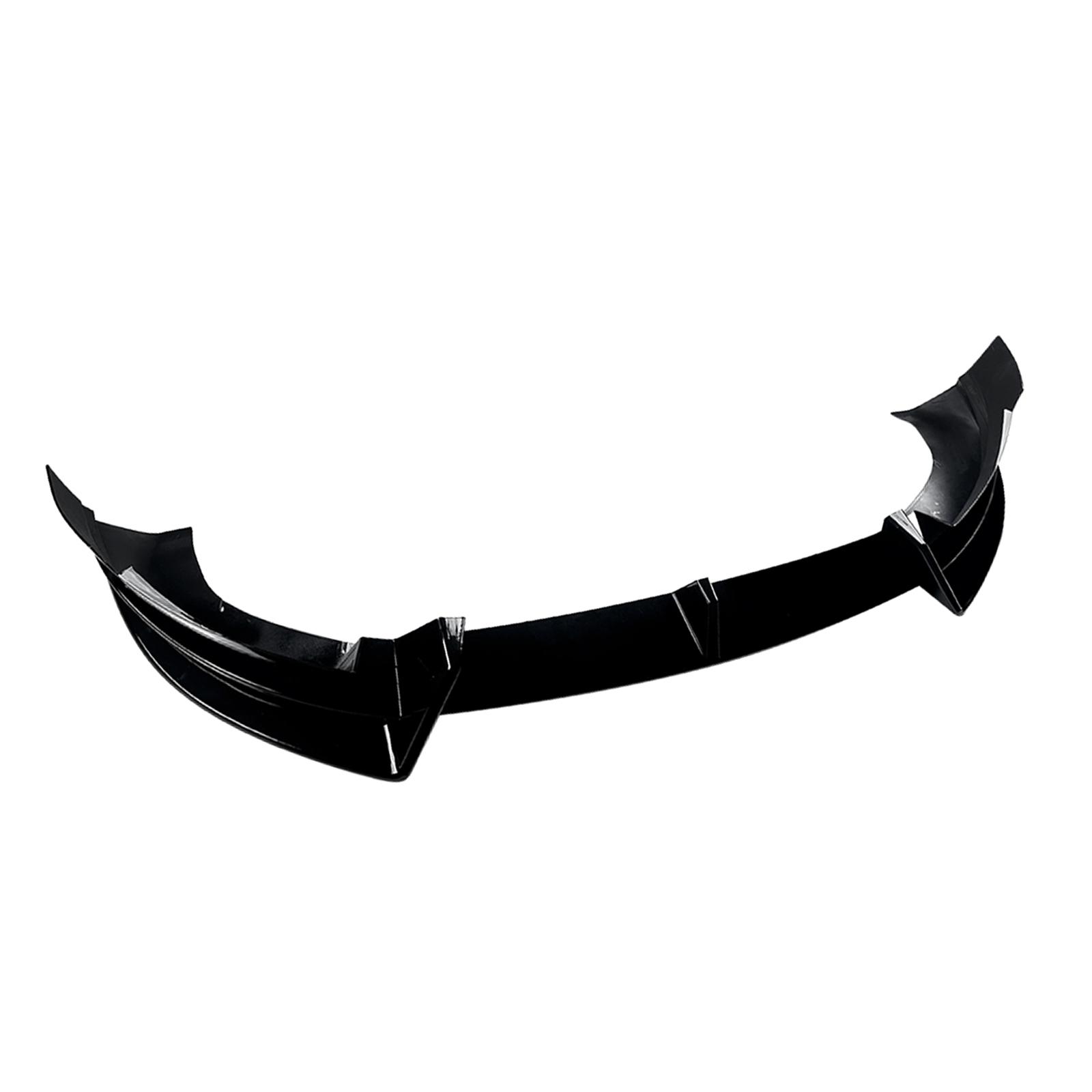 Front Bumper Lip Chin Spoiler Splitter For Tesla Model Y 2024-2025 Glossy Black