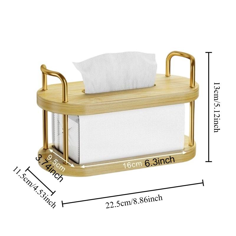 

Shabilimu Tissue Holder Household Desktop Miscellaneous Storage Box and Cup Drain Rack Living Room Remote Control Storage Bucket