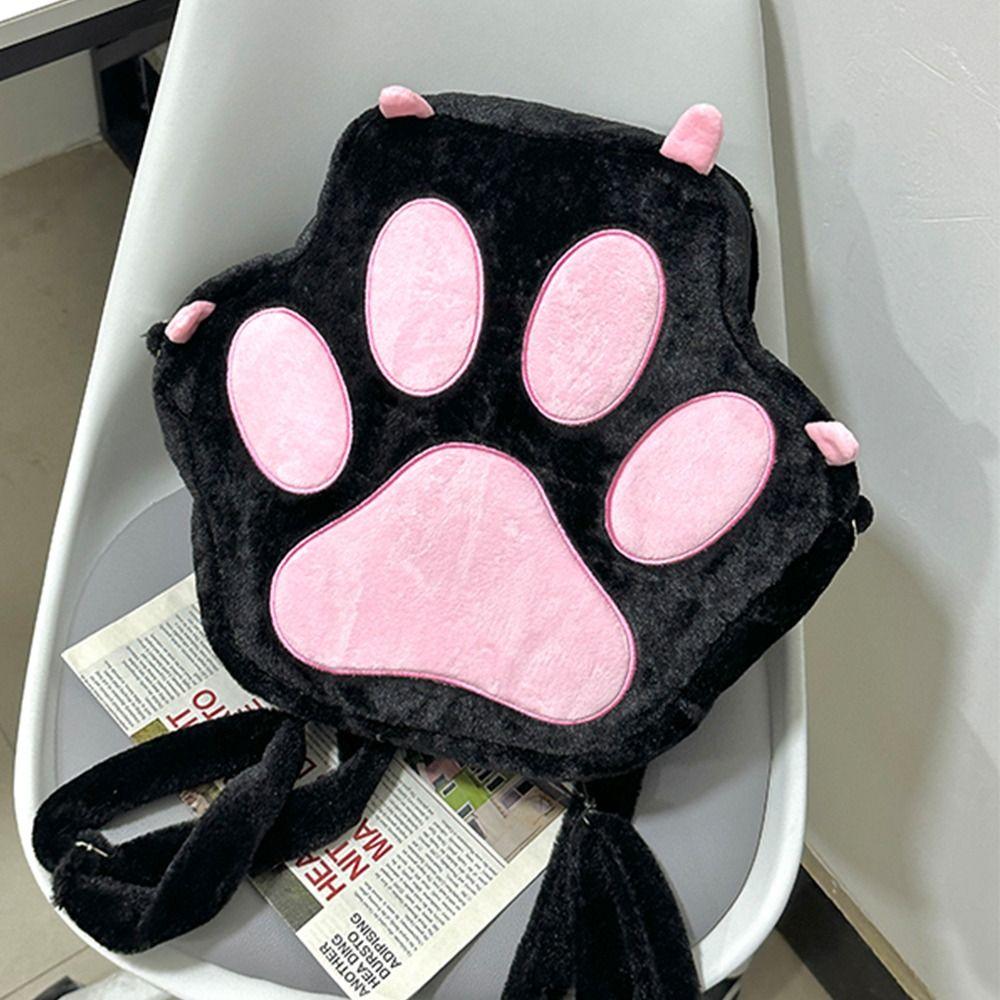 JK Cartoon Schoolbags Japanese Style Sweet Students Bags Portable Cat Paw Backpack  Outdoor