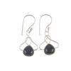 Black Tourmaline Gemstone 925 Solid Silver Jewelry Handmade Boho Earrings 1.50" EE-2-27